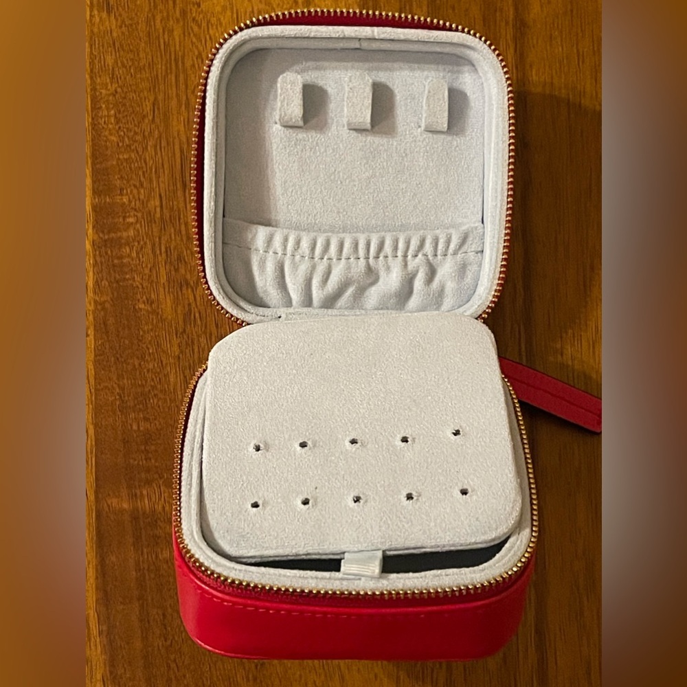 Frances Valentine, Small Jewelry Box, Red - Picture 2 of 8